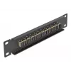 Fiber Optic Patch Panel DeLOCK 10 inch 12 Port SC Simplex Beige 1U Black
