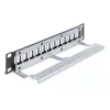 Patch panel DeLOCK 66874 1U Black Metal Rack capacity 1U