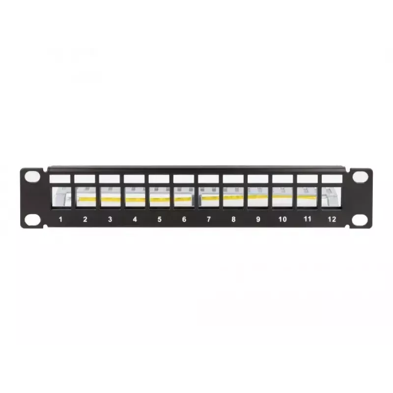 Patch panel DeLOCK 66874 1U Black Metal Rack capacity 1U