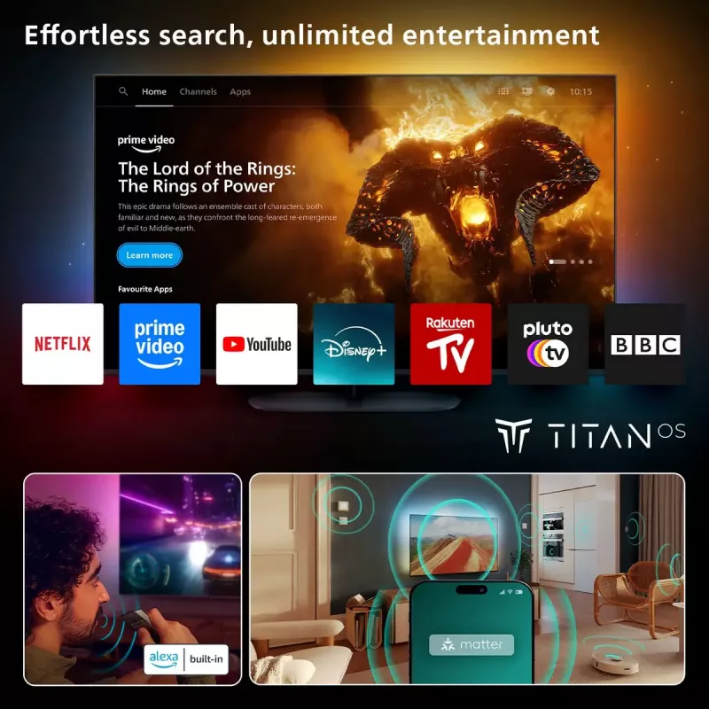 Television Philips 77OLED760/12 77 inch 4K Ultra HD OLED 3840 x 2160