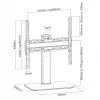Equip 32 inch-55 inch Universal TV Stands Black 40 kg capacity 32 inch-55 inch screens