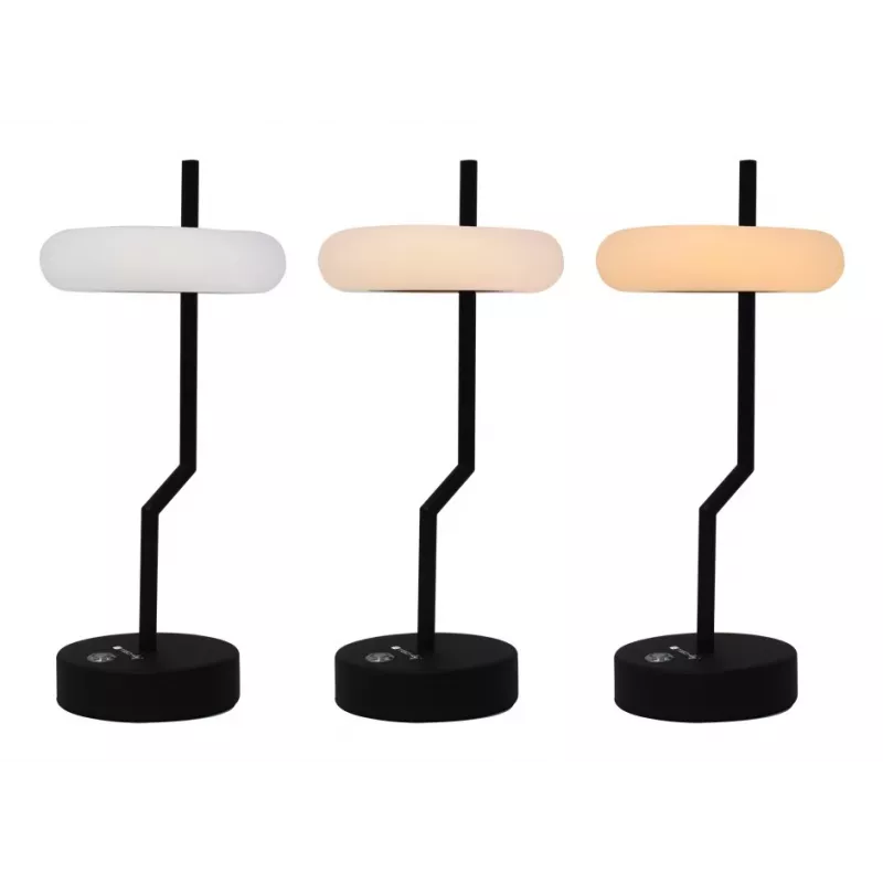 Techly I-LAMP-TABLE2 table lamp Non-changeable bulb(s) 2 W LED Black, White