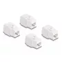 DeLOCK keystone module 86051 Flat RJ-45 White 4 pcs