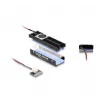 Heatsink DeLOCK Heat sink with Fan for M.2 SSD 2280 black Aluminium