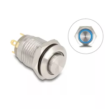 Push-button panel DeLOCK 20984 Silver 230V 3A
