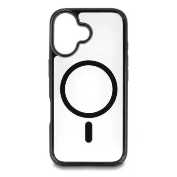 Mobile phone cover DELOCK 81266 for Apple iPhone 16, cover type, fits 15.5 cm (6.1 inch) screen, black & transparent
