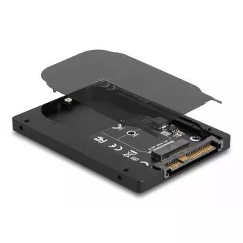 SSD enclosure DeLOCK 63379 Black M.2 1 drive support