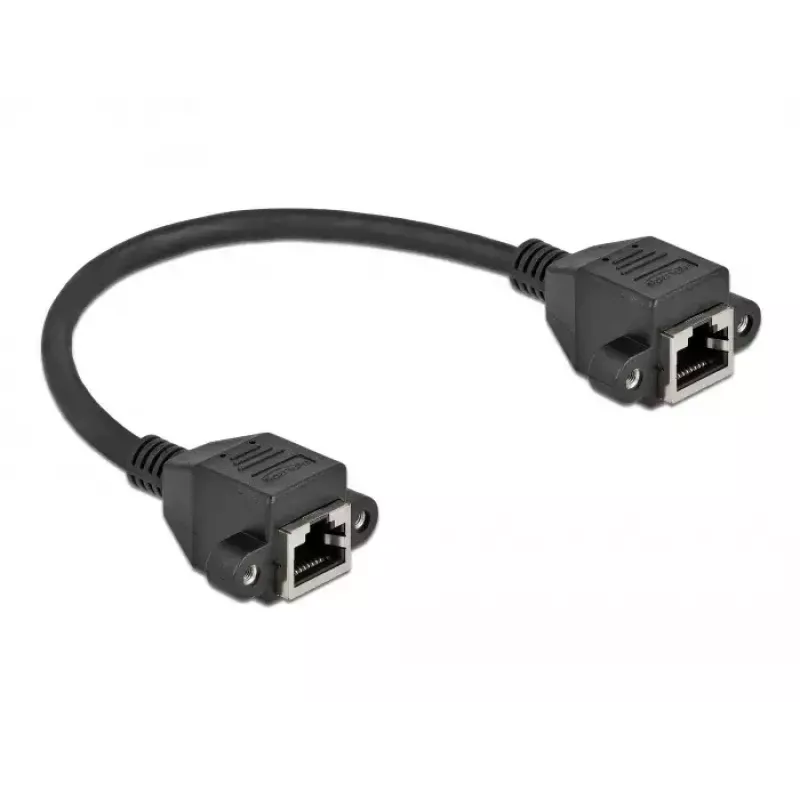 Network Extension Cable DeLOCK Cat.6A 25 cm Black