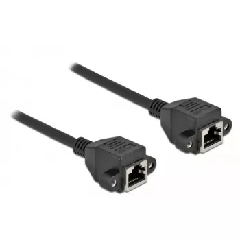 Network Extension Cable DeLOCK Cat.6A 25 cm Black