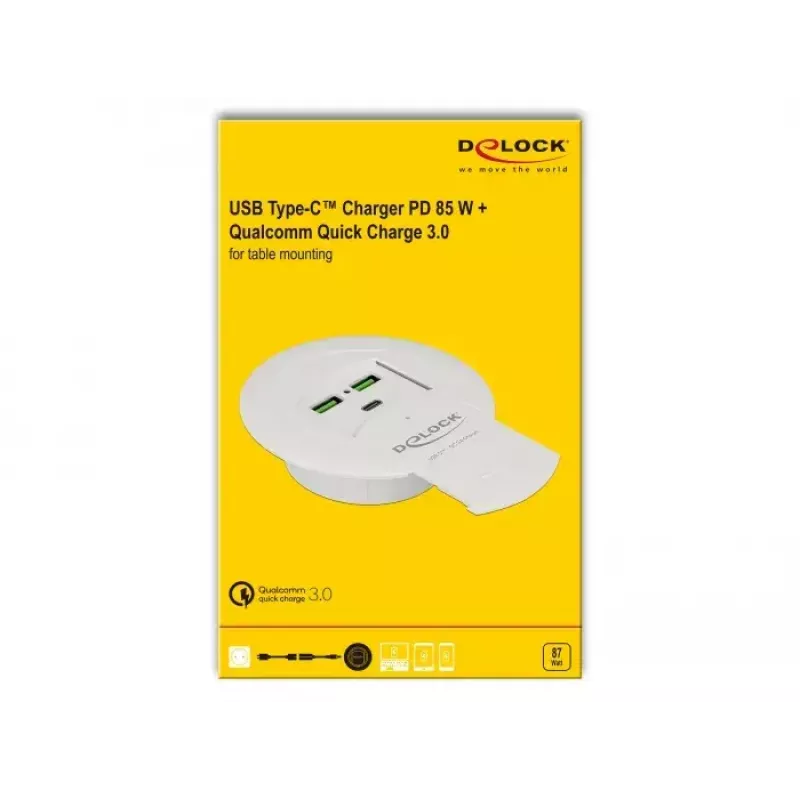 Charger DeLOCK 64065 mobile device charger Smartphone White