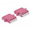 Fibre optic adapter DELOCK LC female to LC female OM3 duplex (2 pcs)