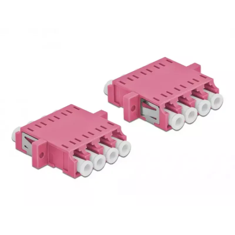 Fibre optic adapter DELOCK LC female to LC female OM3 duplex (2 pcs)