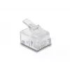 DeLOCK RJ11 Modular Plug 100 pcs Transparent Polycarbonate