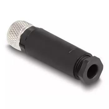 DeLOCK M8 Connector A-coded 3 pin female screw connection