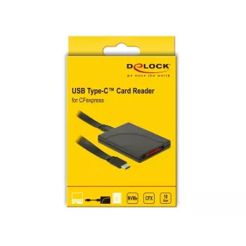 Card Reader DeLOCK 91749 USB 3.1 Gen 2 Type C Black