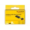 Card Reader DeLOCK 91002 USB Black MicroSD SD SDHC SDXC 5000 Mbit/s