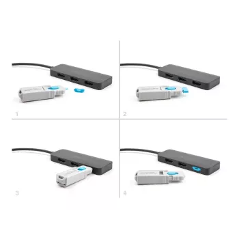 DeLOCK HDMI Port Blocker Set 4 pieces + lock tool HDMI female ports