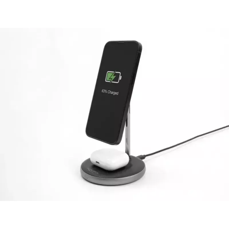 Wireless Charger DeLOCK 66468 2 in 1 5W 7.5W 10W 15W