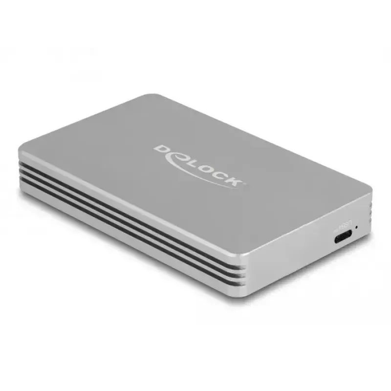 SSD enclosure DeLOCK 42018 Silver M.2 40 Gbit/s USB Type-C