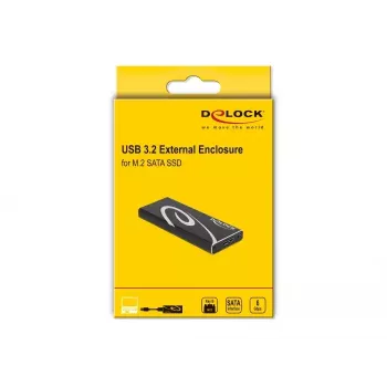 SSD enclosure DeLOCK 42007 Black M.2