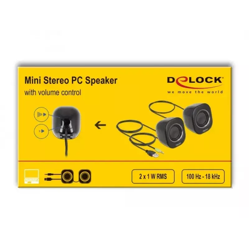Loudspeaker DeLOCK 27002 2 W