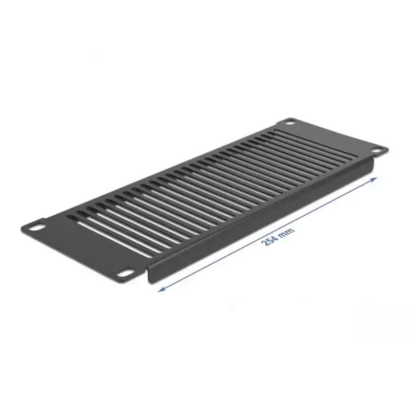 Vented blank panel DeLOCK 10 inch Network Cabinet Panel vertical 2U black