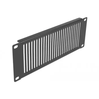 Vented blank panel DeLOCK 10 inch Network Cabinet Panel vertical 2U black