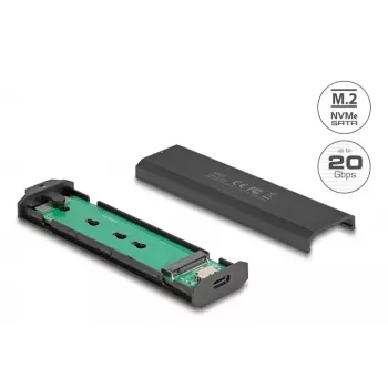 SSD enclosure DeLOCK 42031 Black M.2 PCIe SATA 20 Gbit/s
