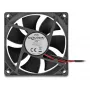 DELOCK Computer Case Fan 8 cm (80 x 80 x 25 mm), Ball Bearing, 5 V DC, Black