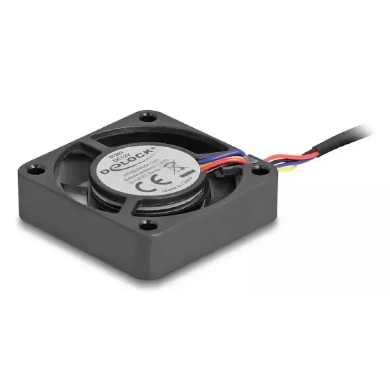 Fan DELOCK 67293 4 cm (40×40×10 mm) 0.18 m³/h Ball bearing 12V Black