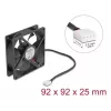 Computer case fan DELOCK 67297 92 mm, ball bearing, airflow 1.21 m³/h, black