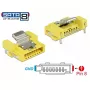 Wire connector DELOCK 89887 — SATA connector, nickel/yellow, 8×12×15 mm