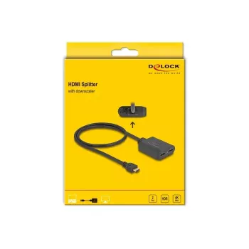 DeLOCK HDMI Splitter 1 x HDMI in to 2 x HDMI out 4K 60 Hz
