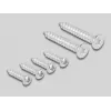 Patch panel accessory DELOCK 81333 — white polycarbonate bracket, 152×50×82 mm