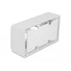 Patch panel accessory DELOCK 81333 — white polycarbonate bracket, 152×50×82 mm