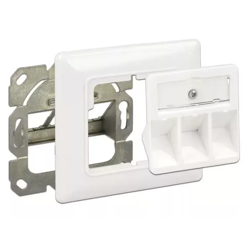 Socket Outlet RJ-45 DeLOCK 86194 Silver White