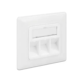 Socket Outlet RJ-45 DeLOCK 86194 Silver White
