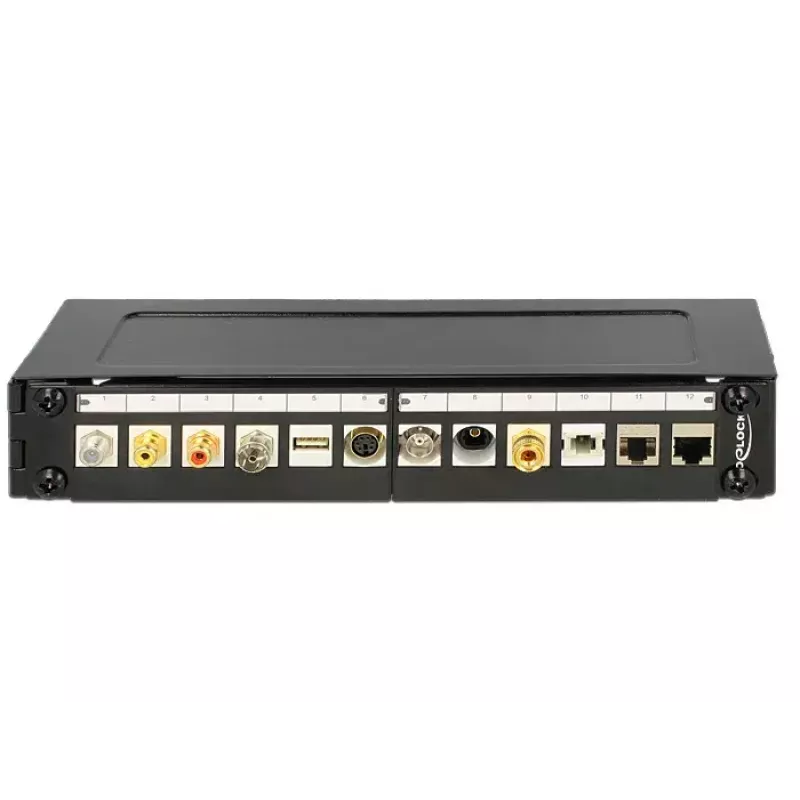 Wall mounted rack DeLOCK 43303 1U Black