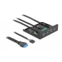 Front panel DeLOCK 3.5 inch USB 3.2 Gen 1 2 x USB Type-A HD-Audio