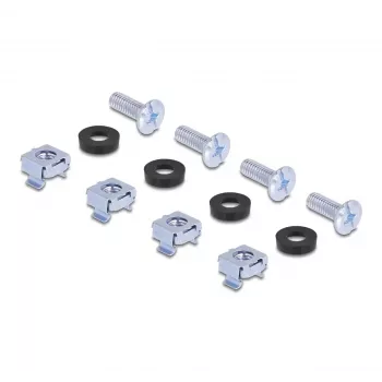 Mounting Kit DeLOCK 66236 Universal Rack Mounting Set 2 pieces Silver Metal