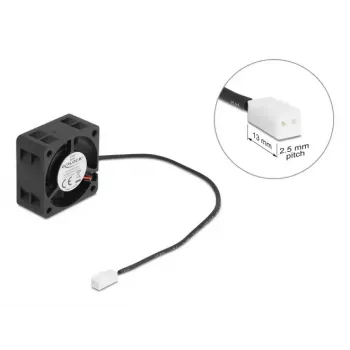 Fan DELOCK 67287 axial 4 cm, 5 V DC, ball bearing, 0.19 m³/h, black