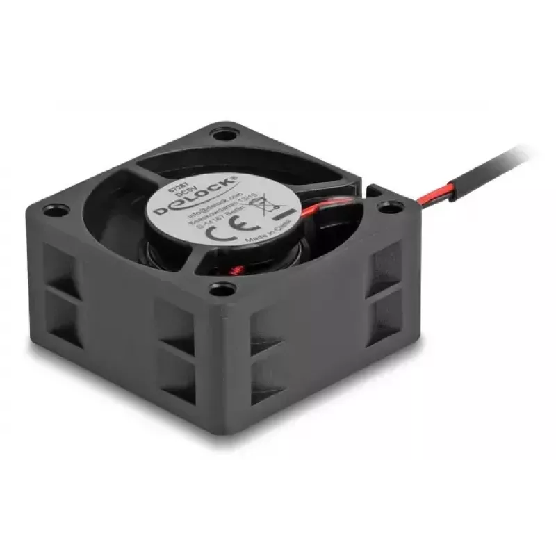 Fan DELOCK 67287 axial 4 cm, 5 V DC, ball bearing, 0.19 m³/h, black