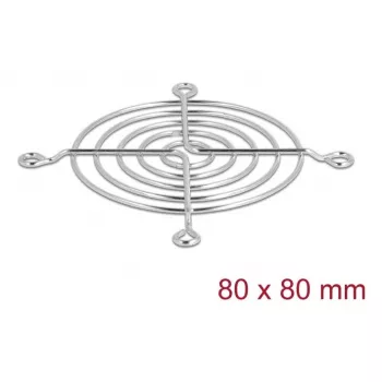 Fan grill DELOCK 67306 — metal 75.5 × 75.5 mm for computer cooling fans