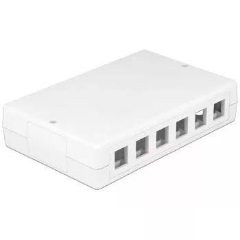 Electrical junction box DeLOCK 86172 Stainless steel White 111.6x171x38 mm