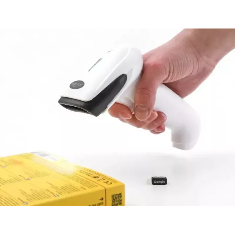 Handheld Barcode Scanner DeLOCK 90587 1D 2D Wireless Bluetooth USB White