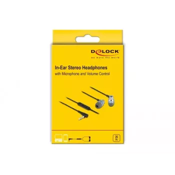 Headset DeLOCK 27183 In-Ear Headphones 3.5mm Jack Microphone Volume Control