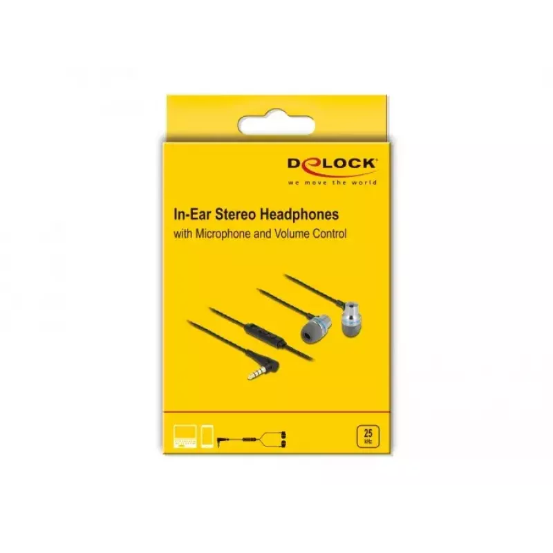 Headset DeLOCK 27183 In-Ear Headphones 3.5mm Jack Microphone Volume Control