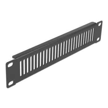 Vented blank panel DeLOCK 10 inch Network Cabinet Panel vertical 1U black