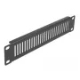 Vented blank panel DeLOCK 10 inch Network Cabinet Panel vertical 1U black
