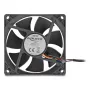 Computer case fan DELOCK 67296 — 80 mm, ball bearing, 0.97 m³/h, black